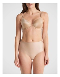 No VPL Waisted Thong in Beige