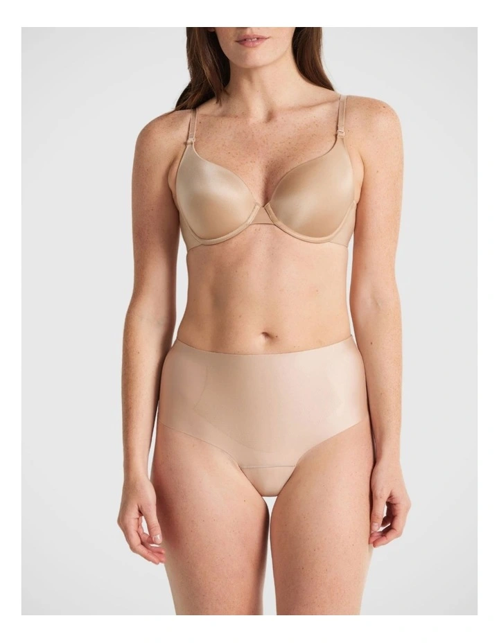 No VPL Waisted Thong in Beige image 1