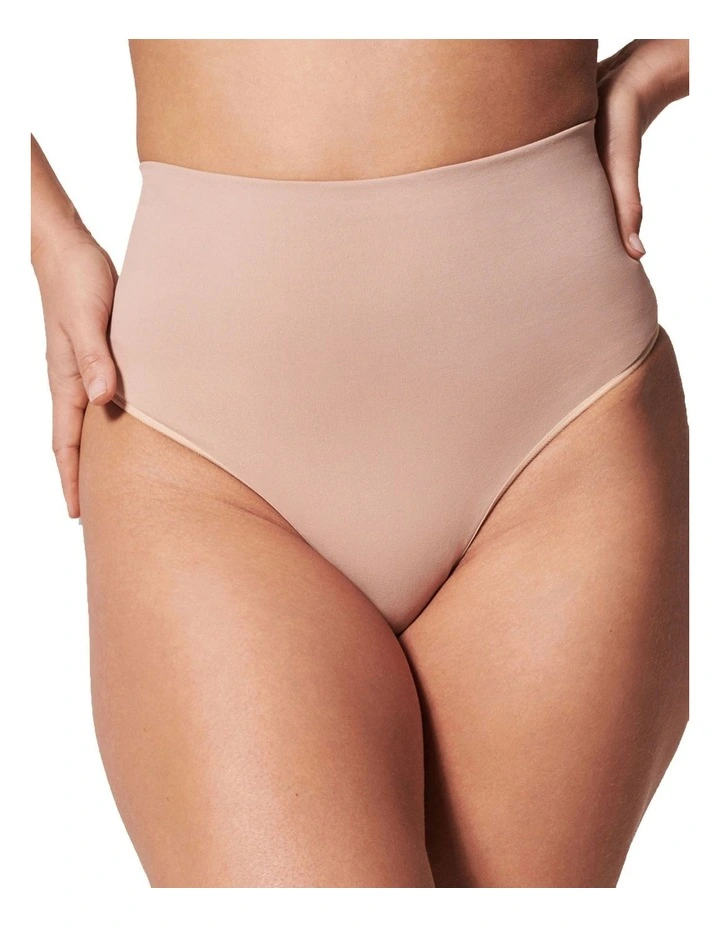 Shape™ Extraordinary Thong in Toasted Oatmeal image 4