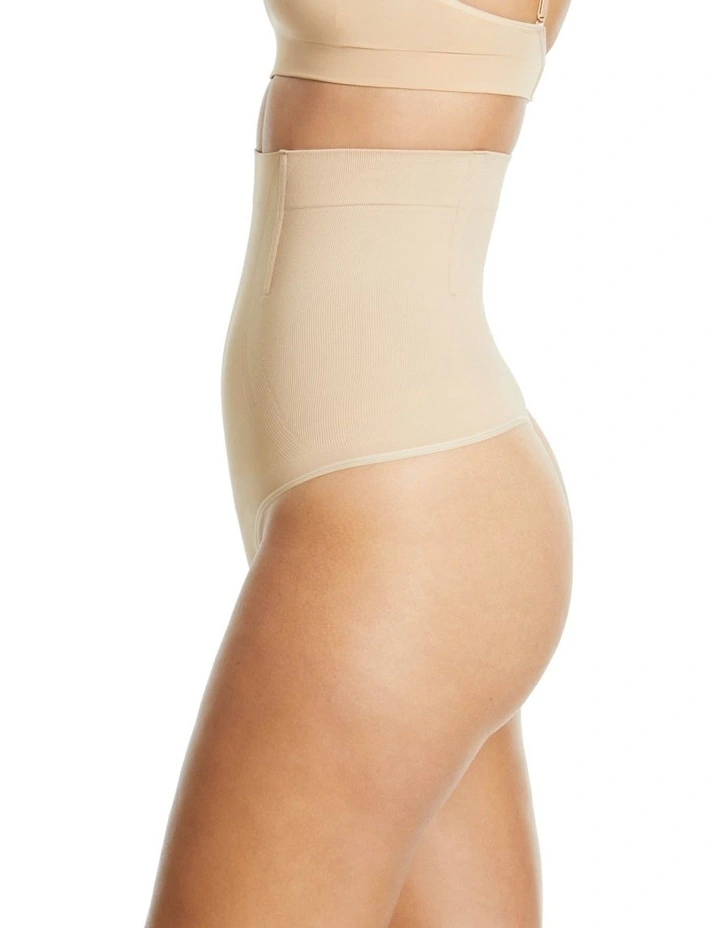 It's A Cinch Hi Waisted G-String in Rose Dust image 3