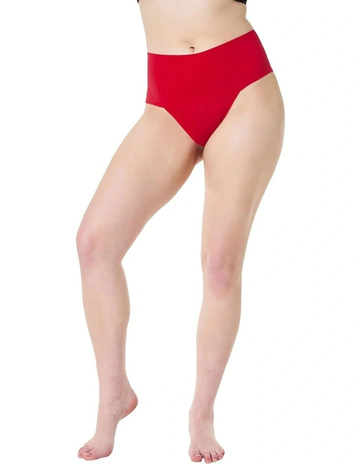 Super Smooth Undie-tectable Thong in Red image 3