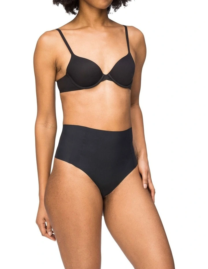 Body Light Waisted G-String Brief in Black image 1