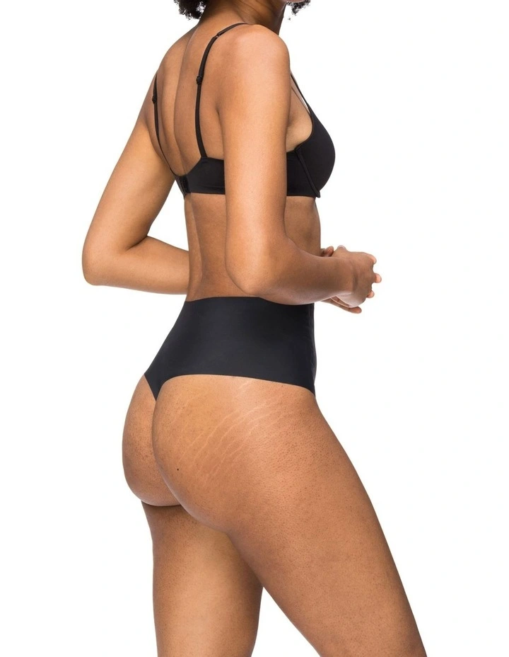 Body Light Waisted G-String Brief in Black image 3