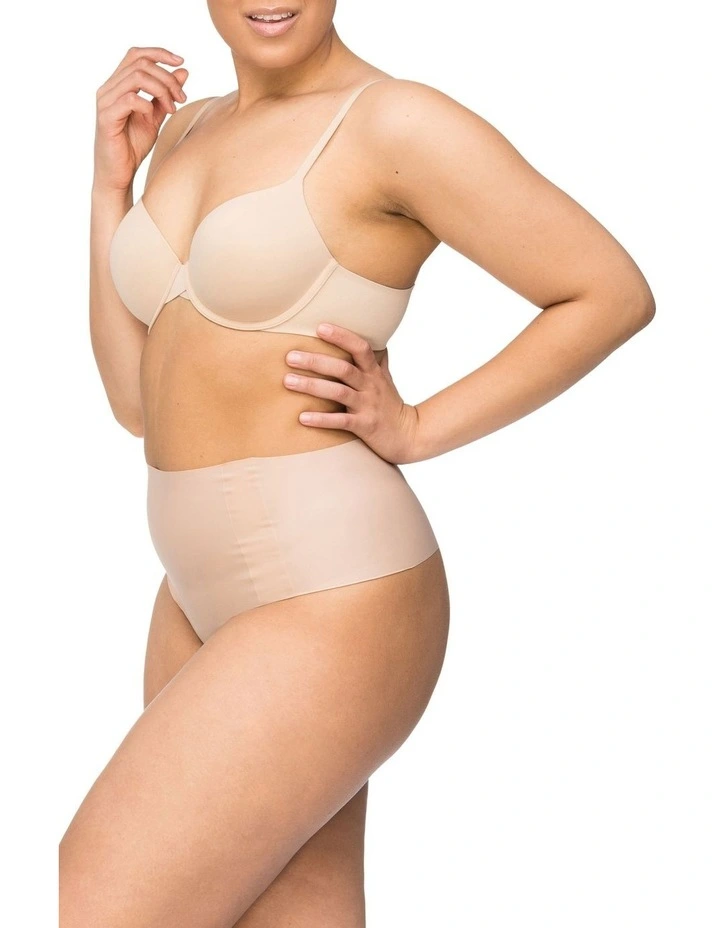 Body Light Waisted G-String Brief in Beige image 2