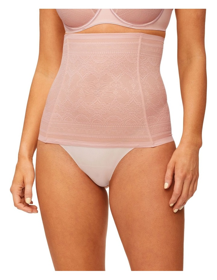 Geo Lace High Waisted Thong Rose Quartz