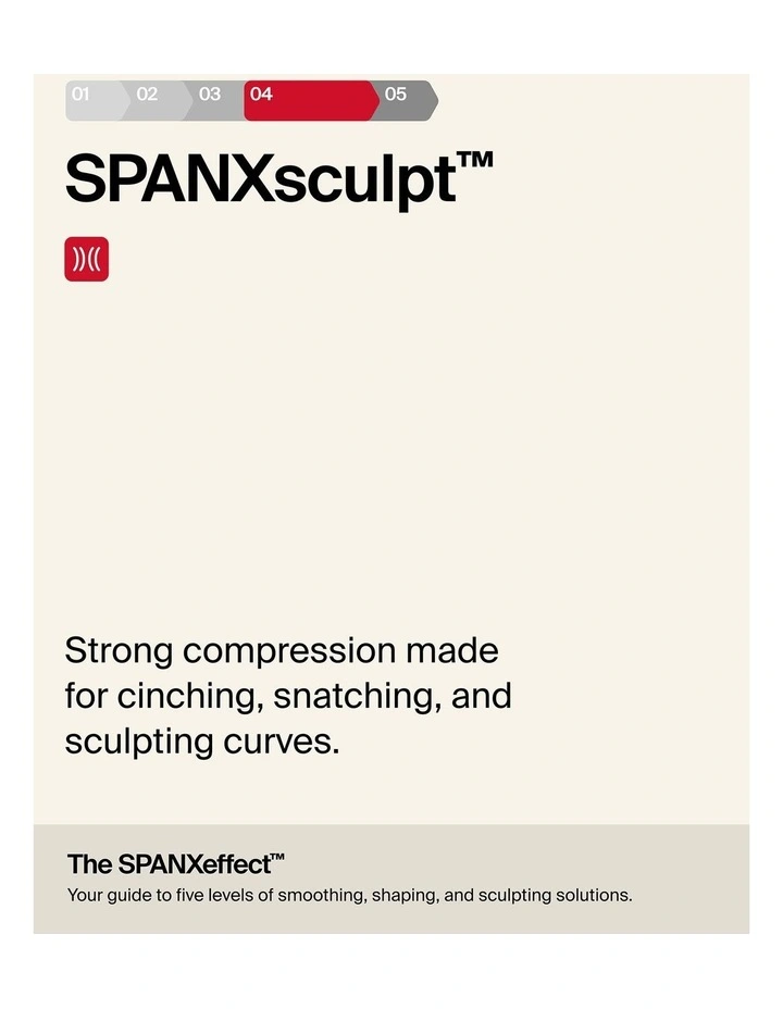 SPANXsculpt EVERYDAY SEAMLESS SHAPING-High-Waisted Shorty in Black in Black image 5