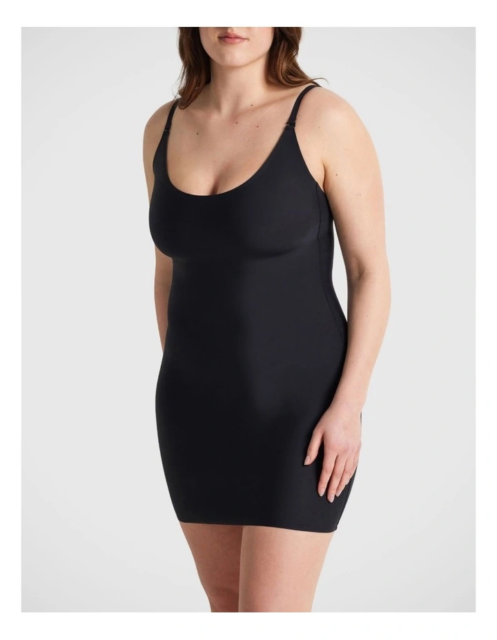 Revive Smooth Low Back Slip Shapewear in Black image 2