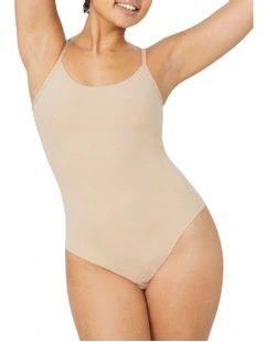 Body Smart Thong Bodysuit in Beige