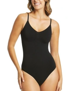 Re-Shape Low Back G-String Bodysuit in Black