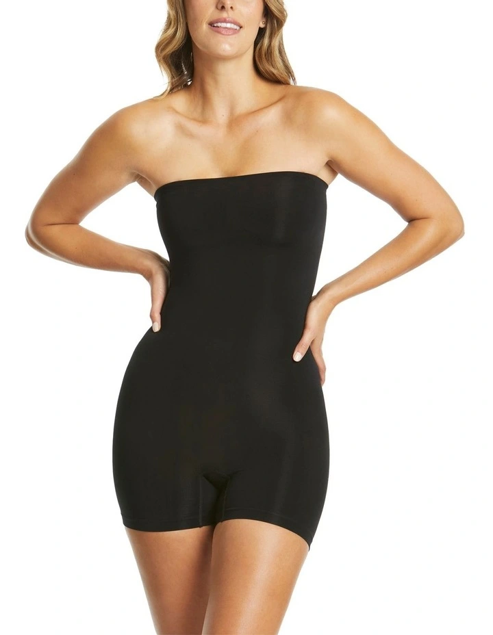 Powerlite Bandeau Bodysuit in Black image 3