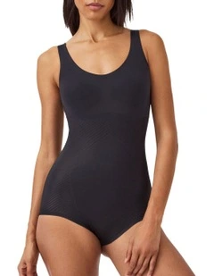 Shape Invisible Tank Brief Bodysuit in Black