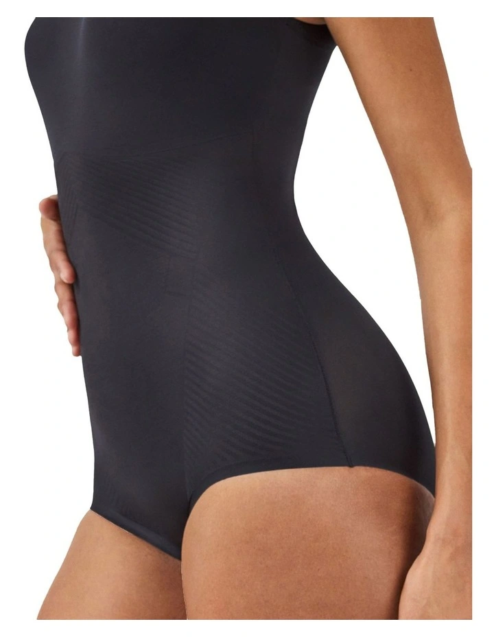 Shape Invisible Tank Brief Bodysuit in Black image 3
