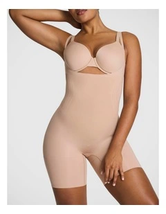 SPANXsculpt Gofigure-Open Bust Mid Thigh Bodysuit