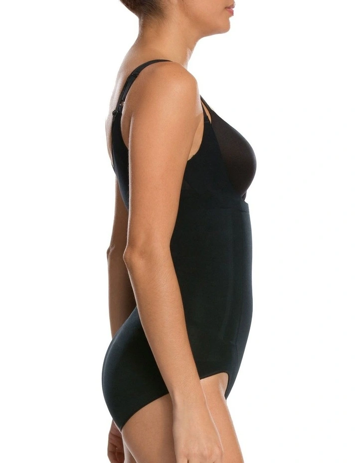 Oncore Open Bust Bodysuit in Black image 3