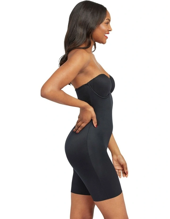 ShapeSuit Your Fancy Strapless Cupped Mid-Thigh Bodysuit image 3