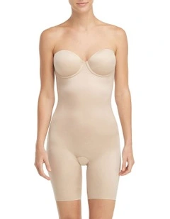 ShapeSuit Your Fancy Strapless Cupped Mid-Thigh Bodysuit