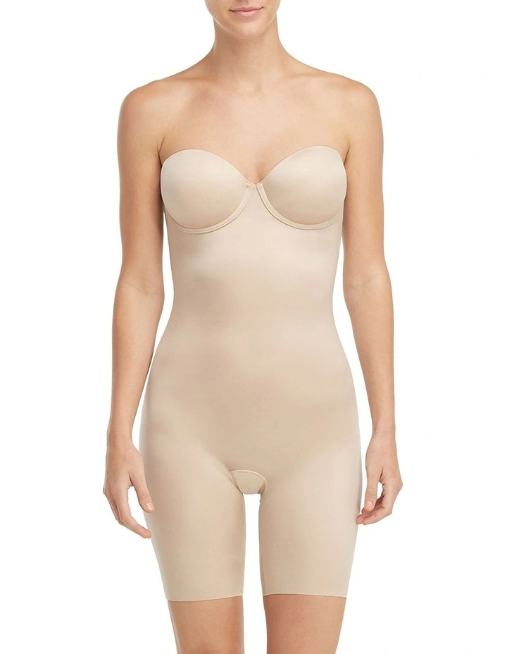 ShapeSuit Your Fancy Strapless Cupped Mid-Thigh Bodysuit image 1