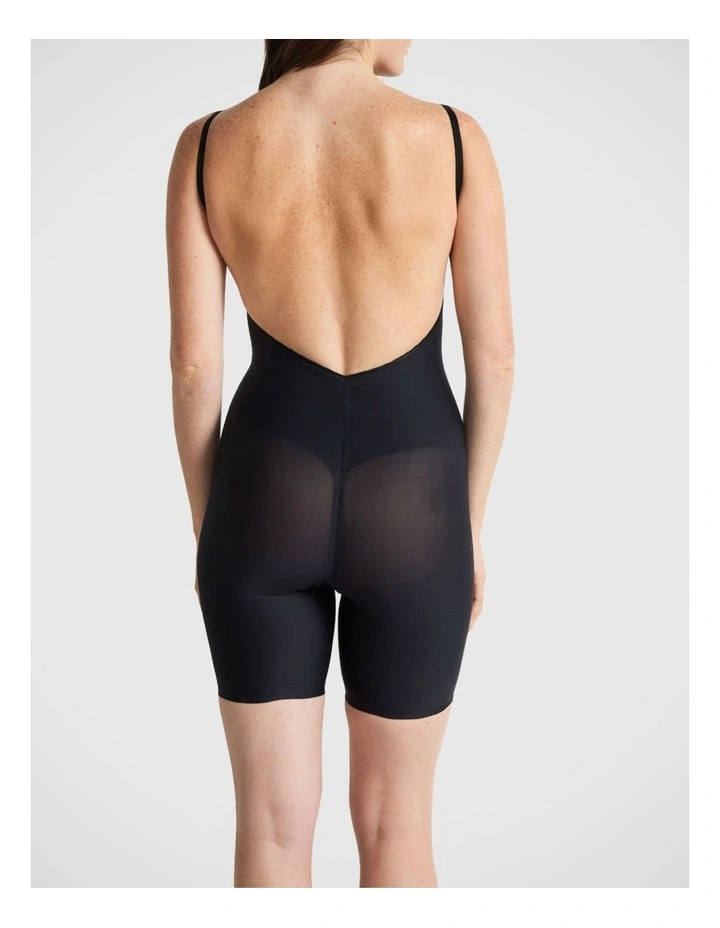 Body Define Backless Jumpsuit in Black image 2