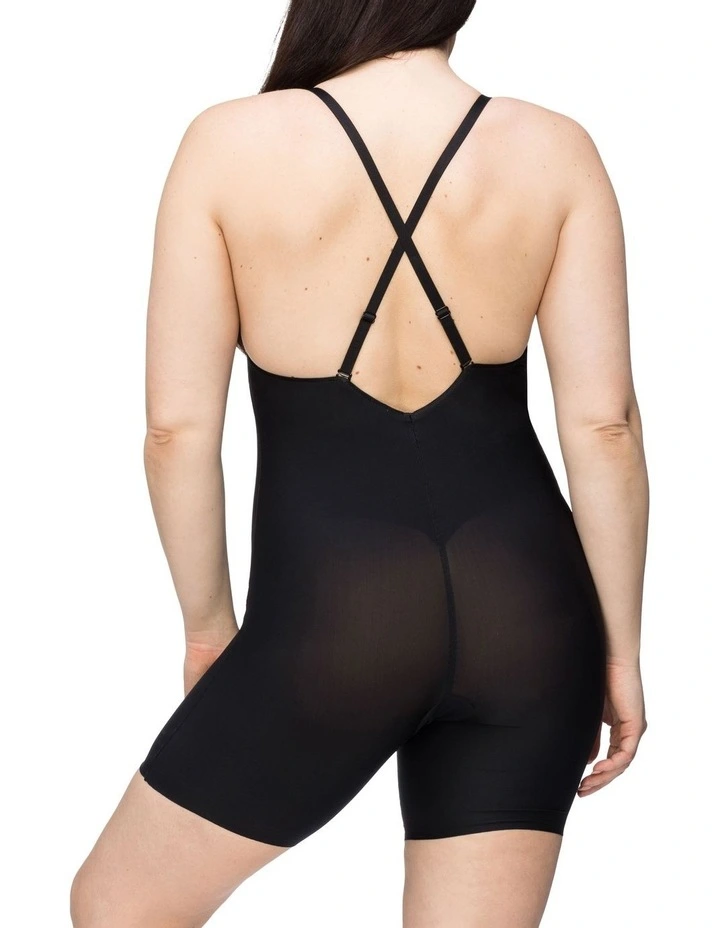 Body Define Backless Jumpsuit in Black image 4
