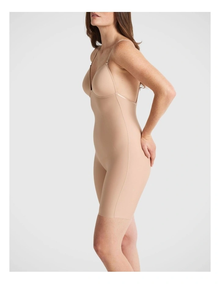 Body Define Backless Jumpsuit in Warm Taupe image 2