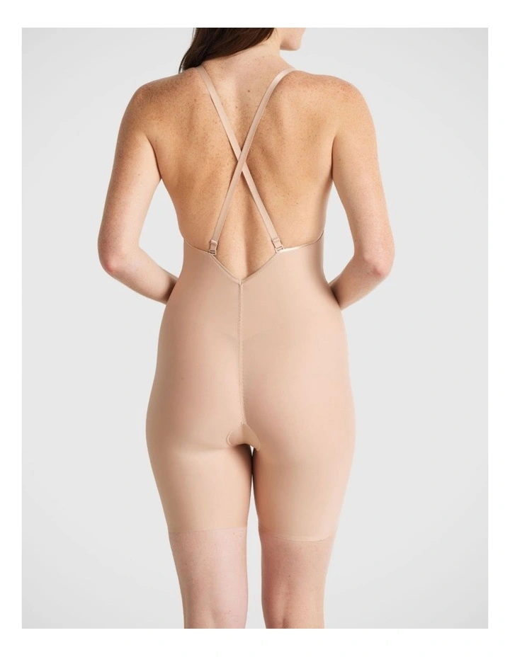 Body Define Backless Jumpsuit in Warm Taupe image 4