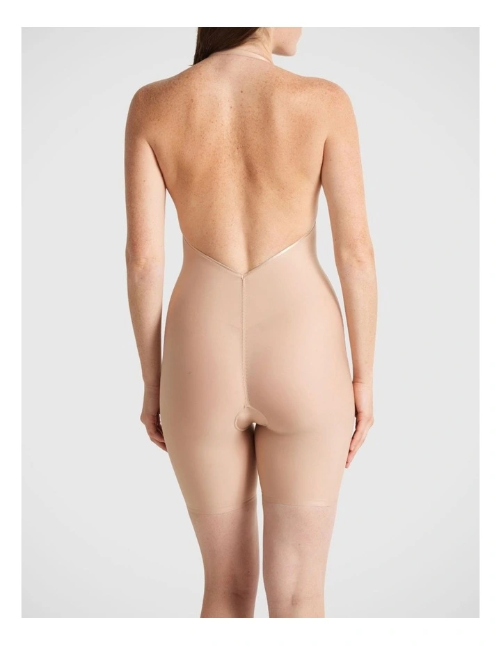 Body Define Backless Jumpsuit in Warm Taupe image 5