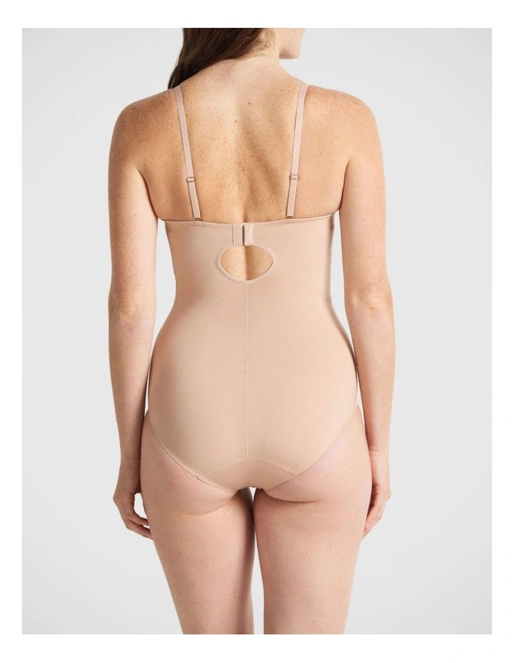Body Define Strapless Bodysuit in Warm Taupe image 3