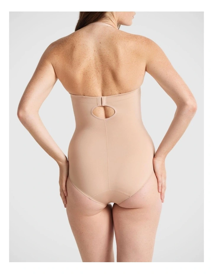 Body Define Strapless Bodysuit in Warm Taupe image 5