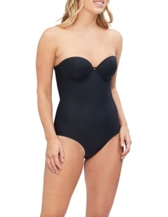 Body Define Strapless Bodysuit Black