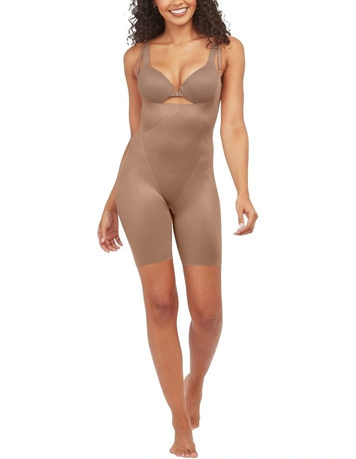 Shape Invisible Open-Bust Mid-Thigh Bodysuit image 1