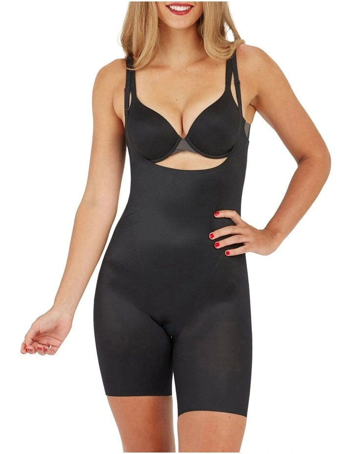 Shape Invisible Open-Bust Mid-Thigh Bodysuit image 1