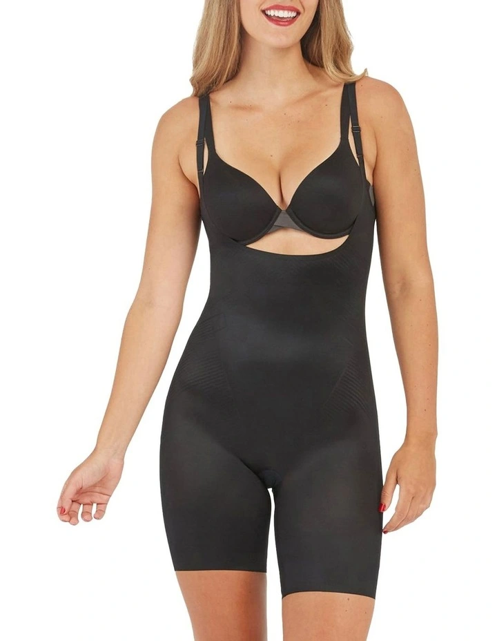Shape Invisible Open-Bust Mid-Thigh Bodysuit image 4