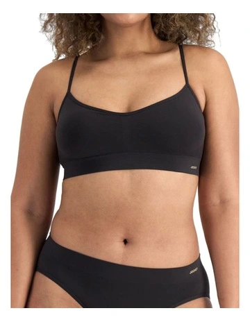 Skimmies Micro Padded Crop in Sk Black