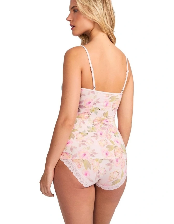 Parisienne Bamboo Camisole in Bouquet Rose Print image 2