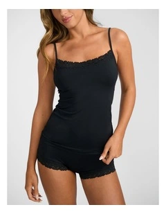 Parisienne Cami in Black