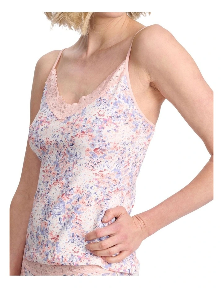 Parisienne Cotton Cami in Multi image 4