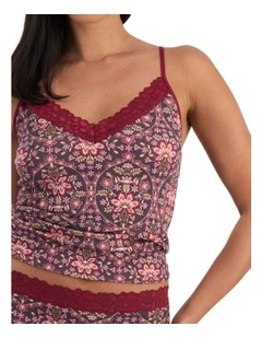 Parisienne Cotton Cami in Print 0Wg