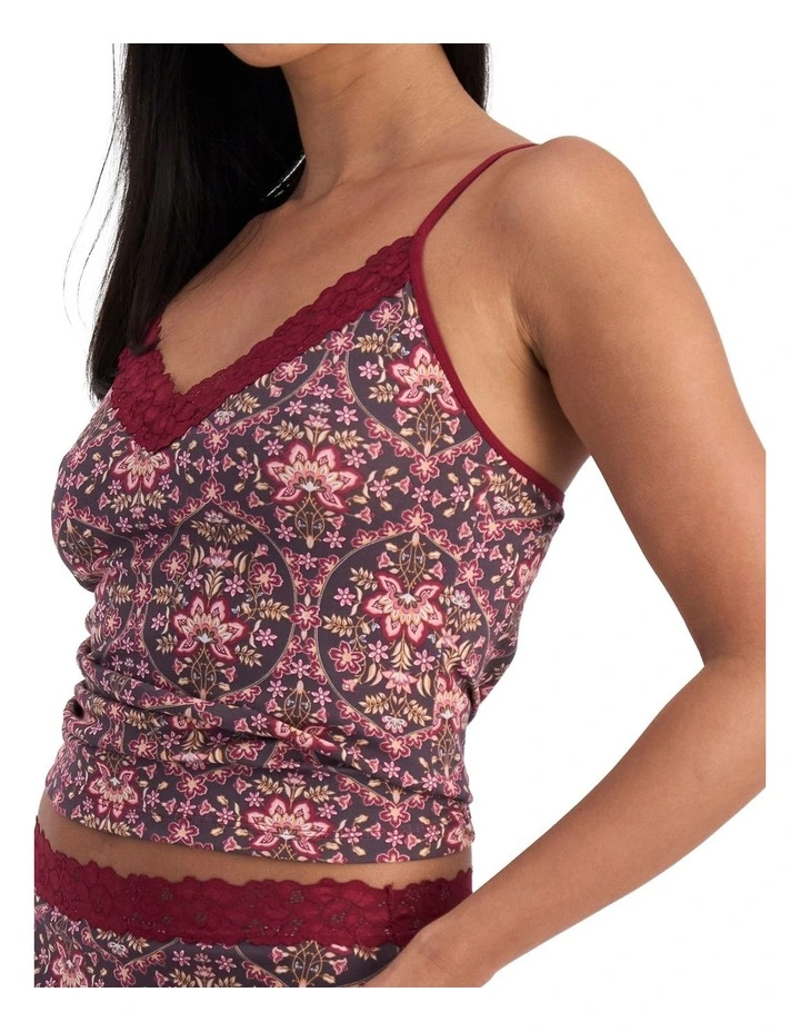 Parisienne Cotton Cami in Print 0Wg image 3