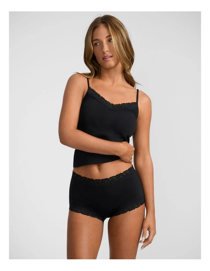 Parisienne Cotton Full Brief in Black image 4