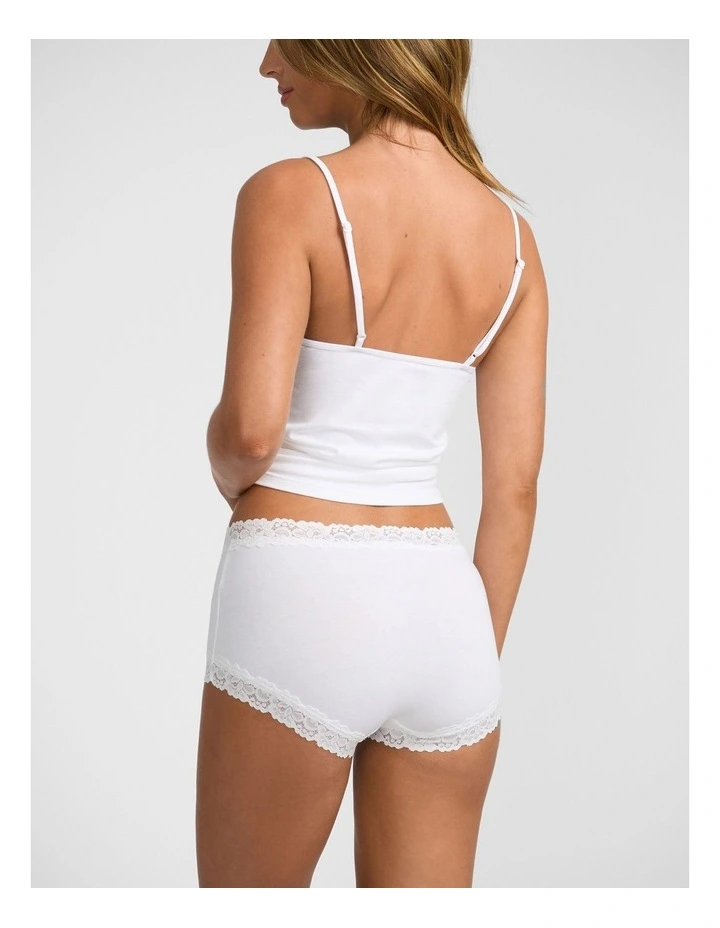 Parisienne Cotton Full Brief in White image 2