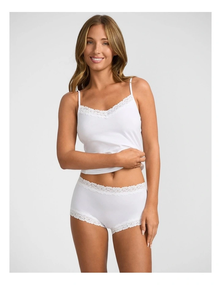 Parisienne Cotton Full Brief in White image 4