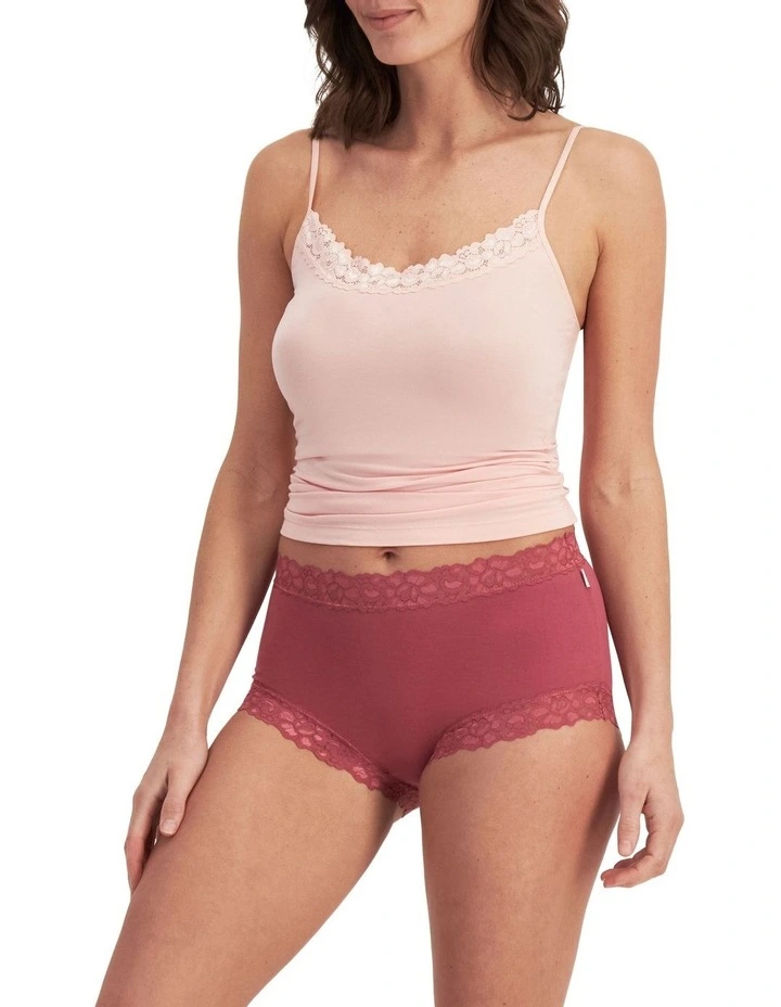 Parisienne Cotton Full Brief 2 Pack in Pink image 5
