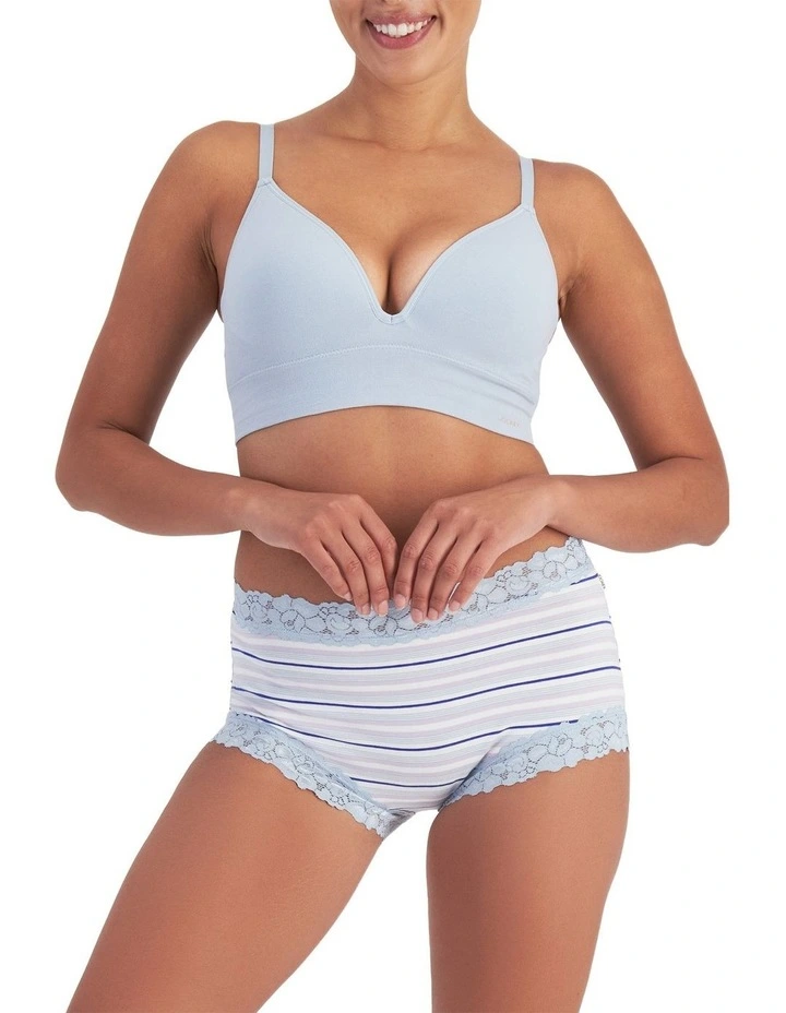 Parisienne Cotton Full Brief 2 Pack in Purple image 1