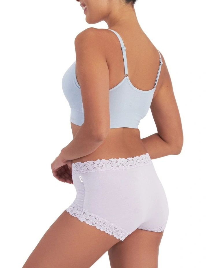 Parisienne Cotton Full Brief 2 Pack in Purple image 6
