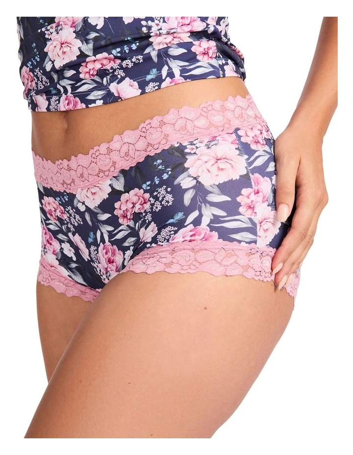 Parisienne Smooth Full Brief in Rose Bloom Print image 3