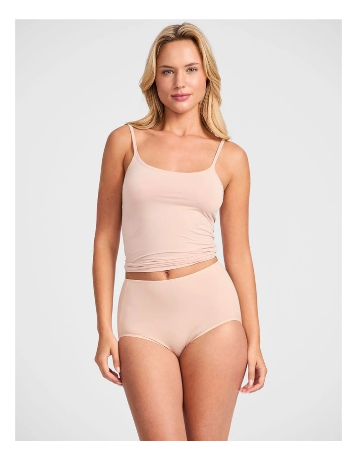 No Ride Up Micro Full Brief in Beige image 4