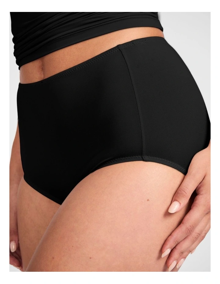 No Ride Up Micro Full Brief in Black image 3