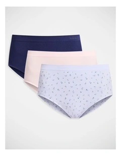 Jockey Women's Rib Seamfree Full Brief 3 Pack