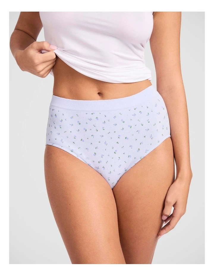 Jockey Women's Rib Seamfree Full Brief 3 Pack image 2