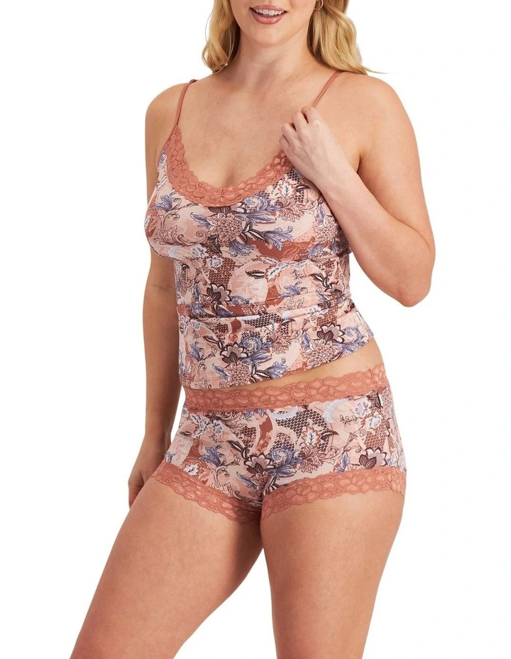 Parisienne Cotton Full Brief in Layered Florets image 2